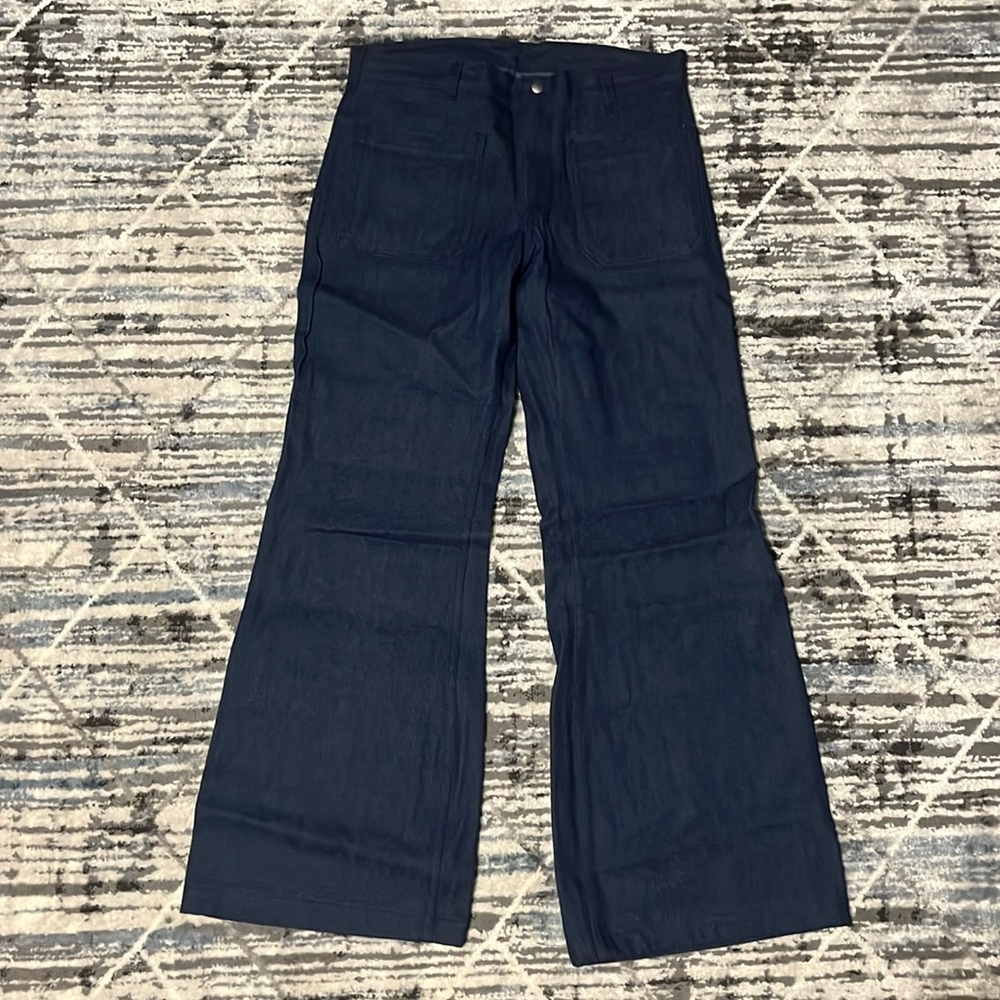 Vintage men’s Seafarer Navy Blue Bell Bottoms Size 31x30
